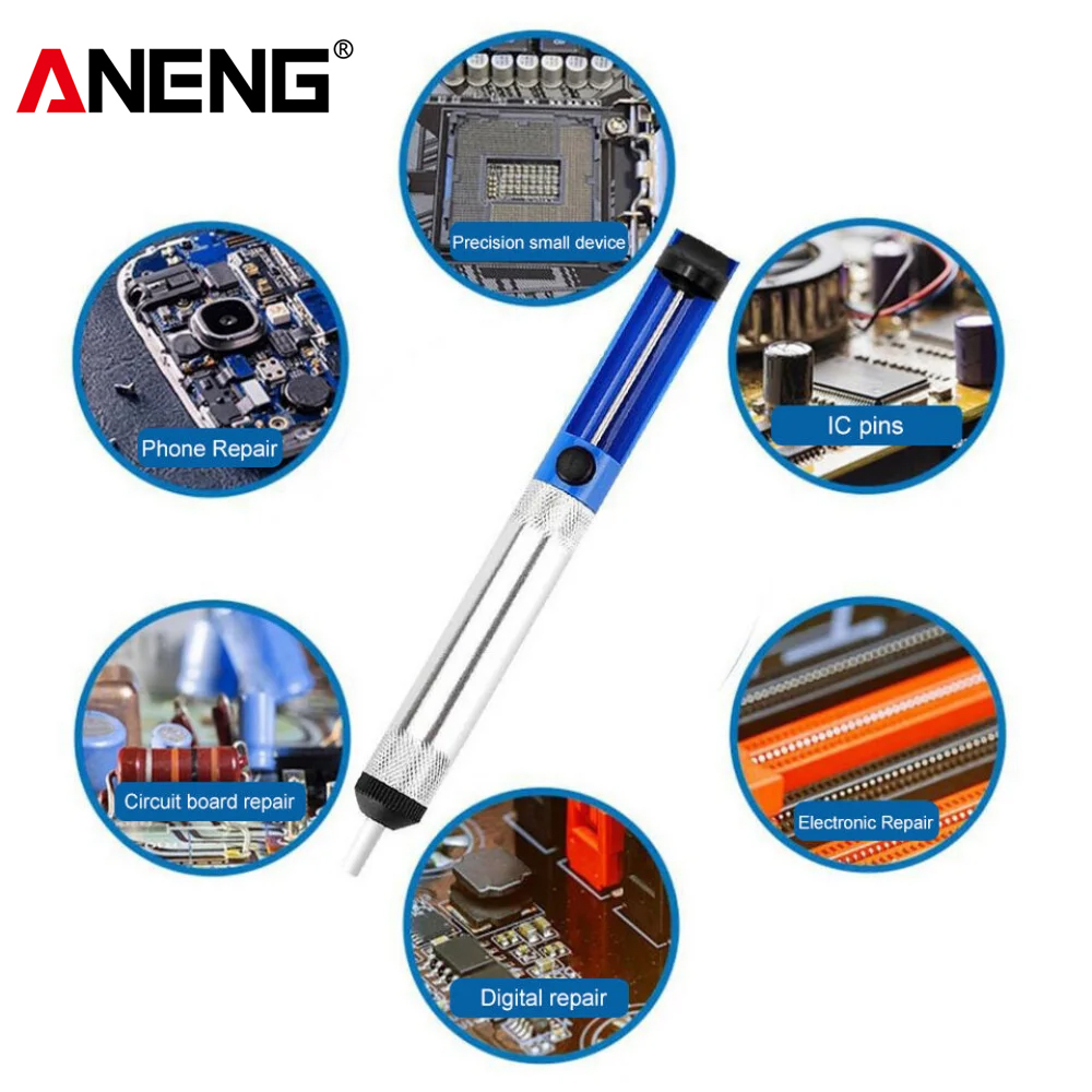 Flux Pen Electronics - Pompa Desolder ANENG, Alat Penghisap Timah