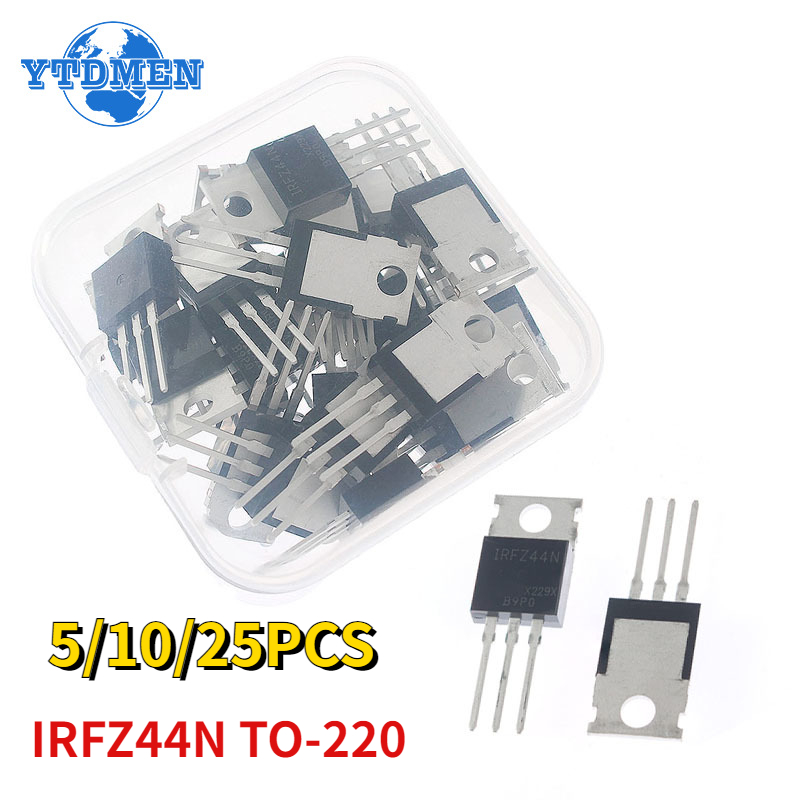 Mosfet Transistor Set - 5-25pcs IRFZ44N TO220 Kit TO-220 IRFZ44