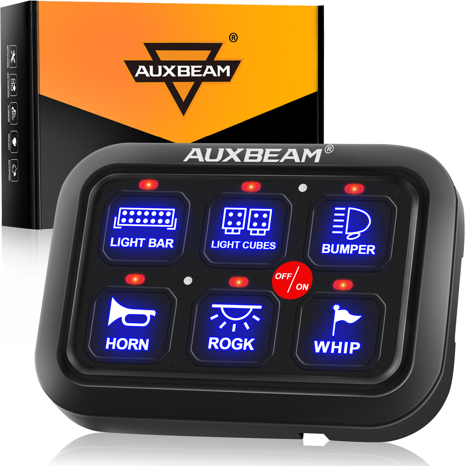 Diy Boat Electronics - AUXBEAM 720W Panel Saklar Universal untuk