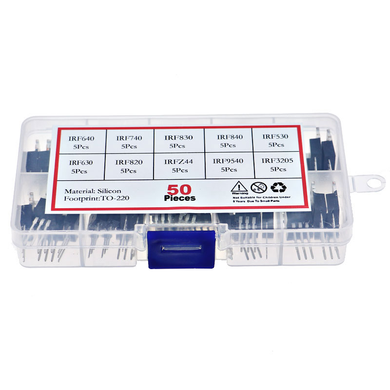 50 Buah 10 Nilai TO-220 Kit Tr - Mosfet Transistor Set ulasan dan harga