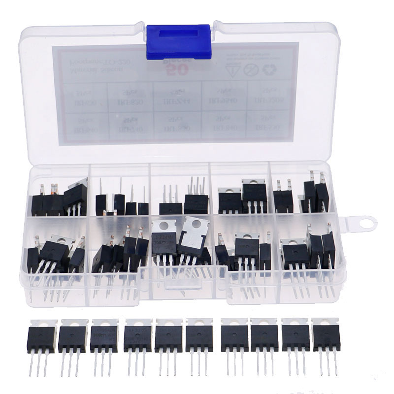 50 Buah 10 Nilai TO-220 Kit Tr - Mosfet Transistor Set ulasan dan harga