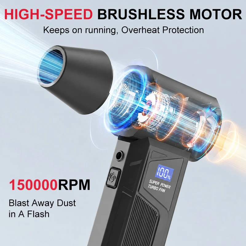 Peniup Udara Listrik Mini 1500 - Diy Electronics Cleaner ulasan dan harga