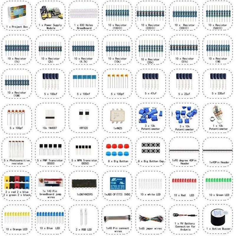 Desain Baru~ Kit Komponen Elek - Diy Electronics Components Kit ulasan dan harga
