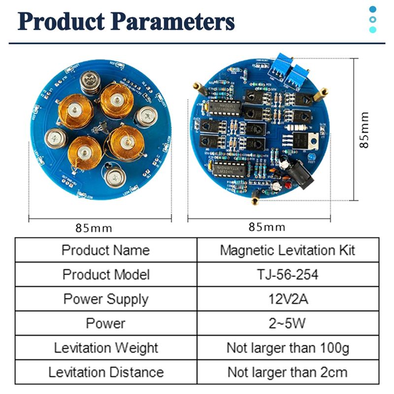 Kit Levitasi Magnetik A60F-DIY - Diy Electronics Cleaner ulasan dan harga