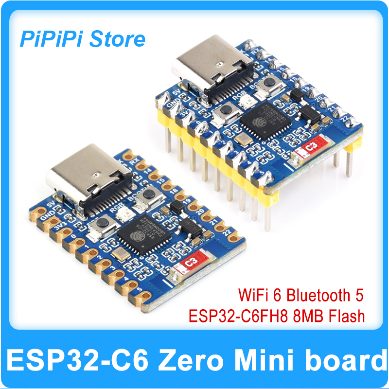 ESP32-C6 Zero Super Mini Devel - Esp32 Wifi Bluetooth ulasan dan harga