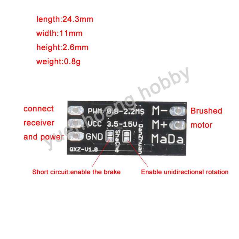 1 Buah 3.5-15V Sikat ESC Modul - Diy Boat Electronics ulasan dan harga