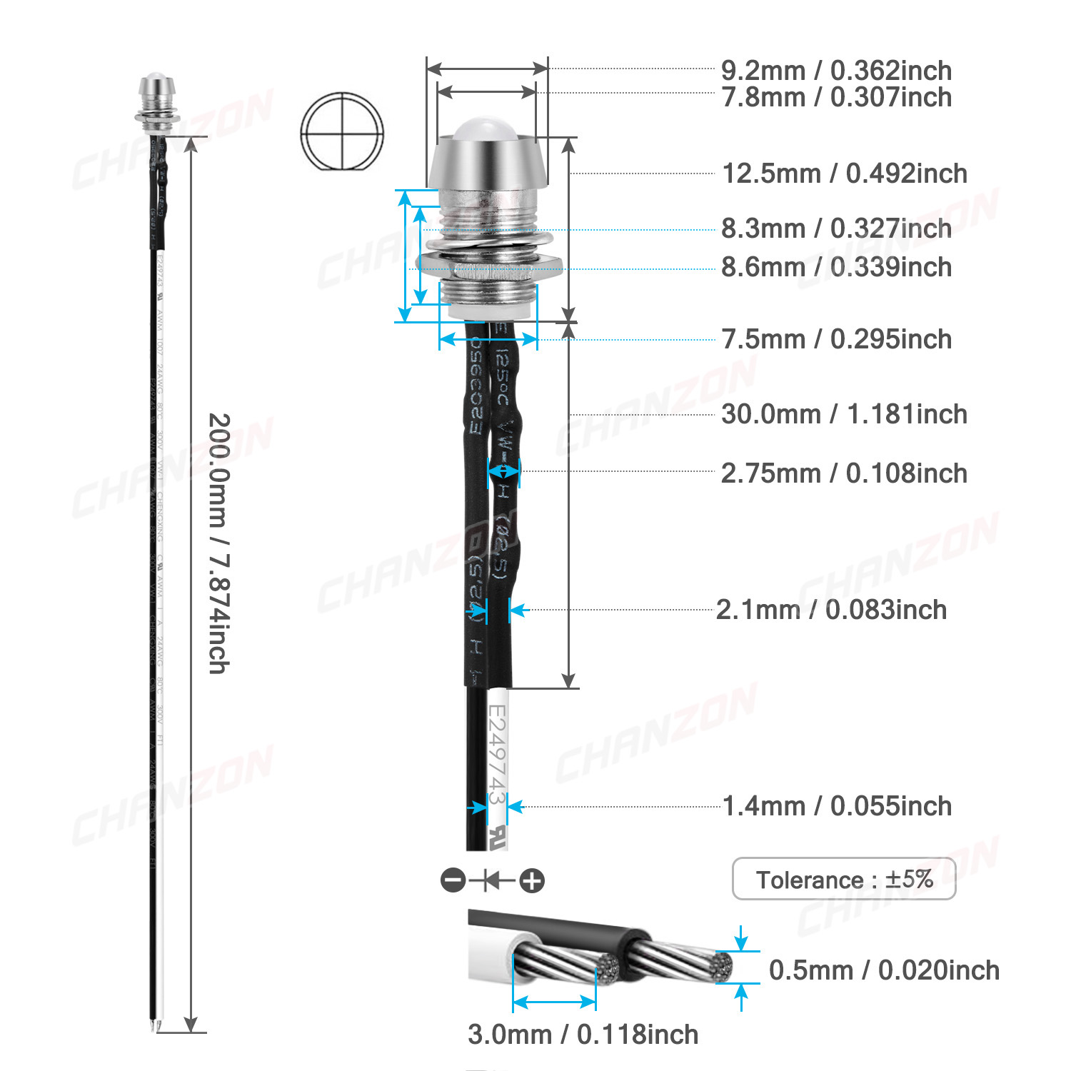Kit lampu LED berkabel 5mm 12V - Hobby Diy Electronics Kit ulasan dan harga